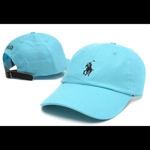 Acqua blue Ralph Lauren Polo baseball hat